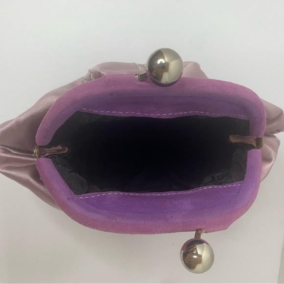 Casadei vintage mauve and lavender evening bag also has a matching shoe - Picture 7 of 7